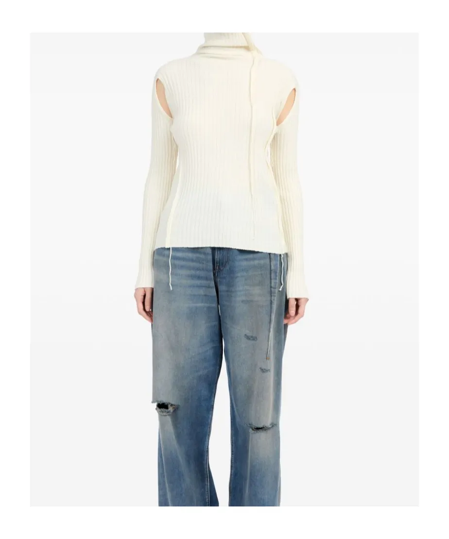 Roll-Neck Cut-Out Jumper