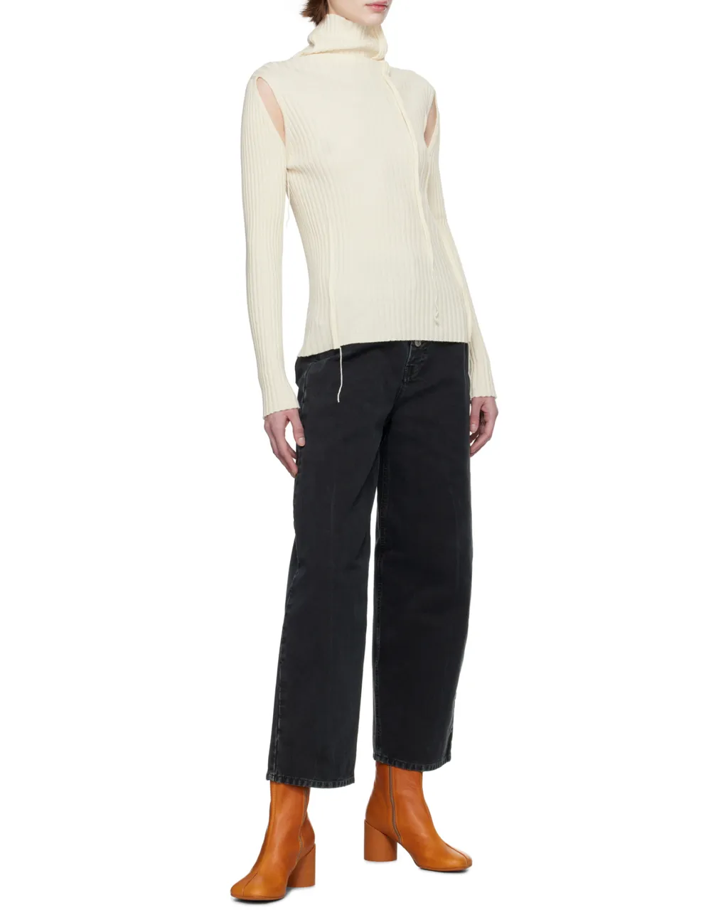Roll-Neck Cut-Out Jumper