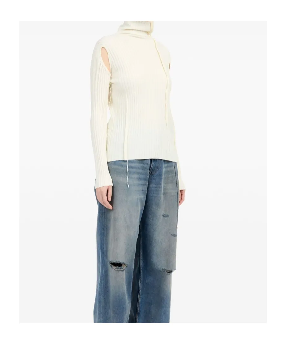 Roll-Neck Cut-Out Jumper