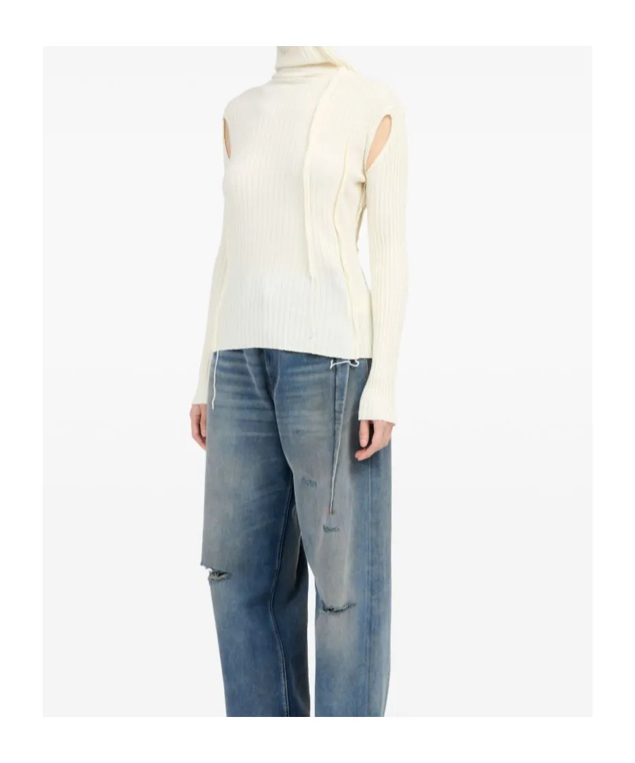 Roll-Neck Cut-Out Jumper