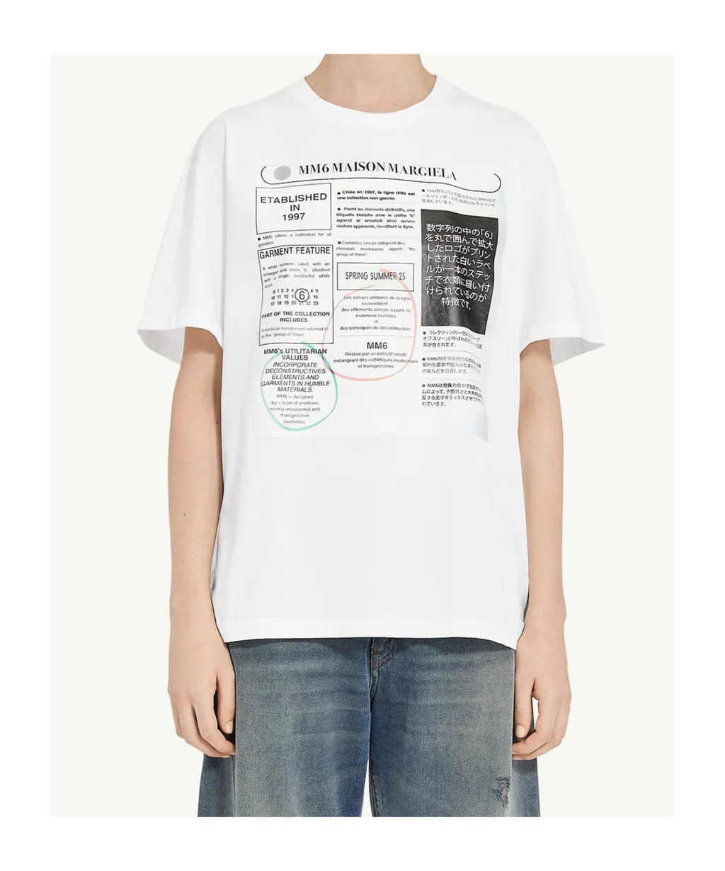 Newspaper Print T-Shirt