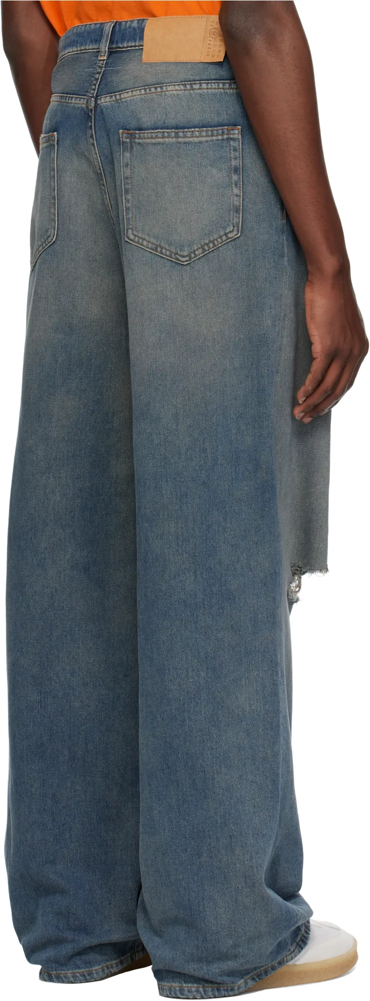 Distressed Wide Leg Jeans