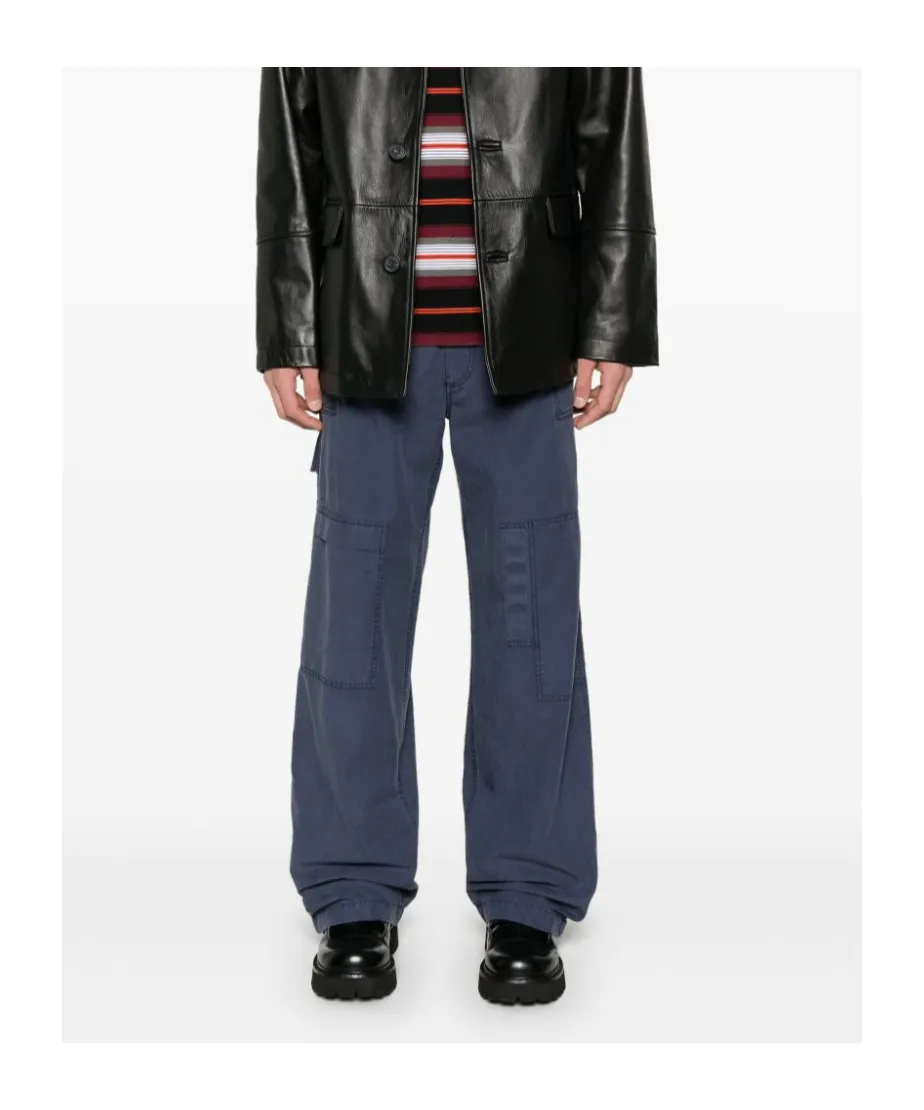 Straight-Leg Cargo Trousers