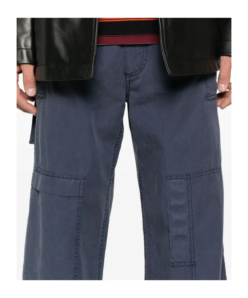 Straight-Leg Cargo Trousers