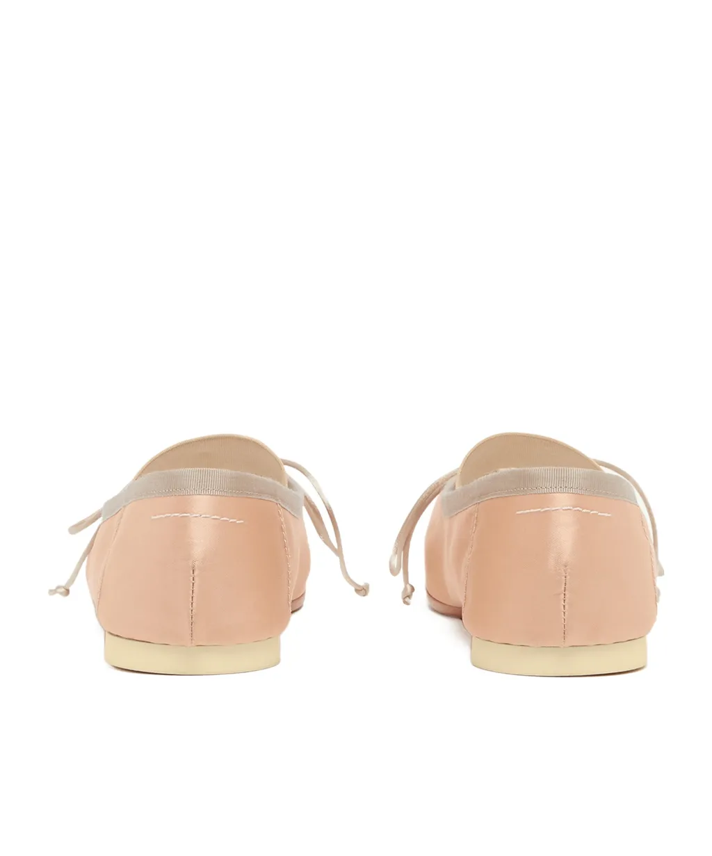 Anatomic Numbers-Motif Square-Toe Ballerina Shoes
