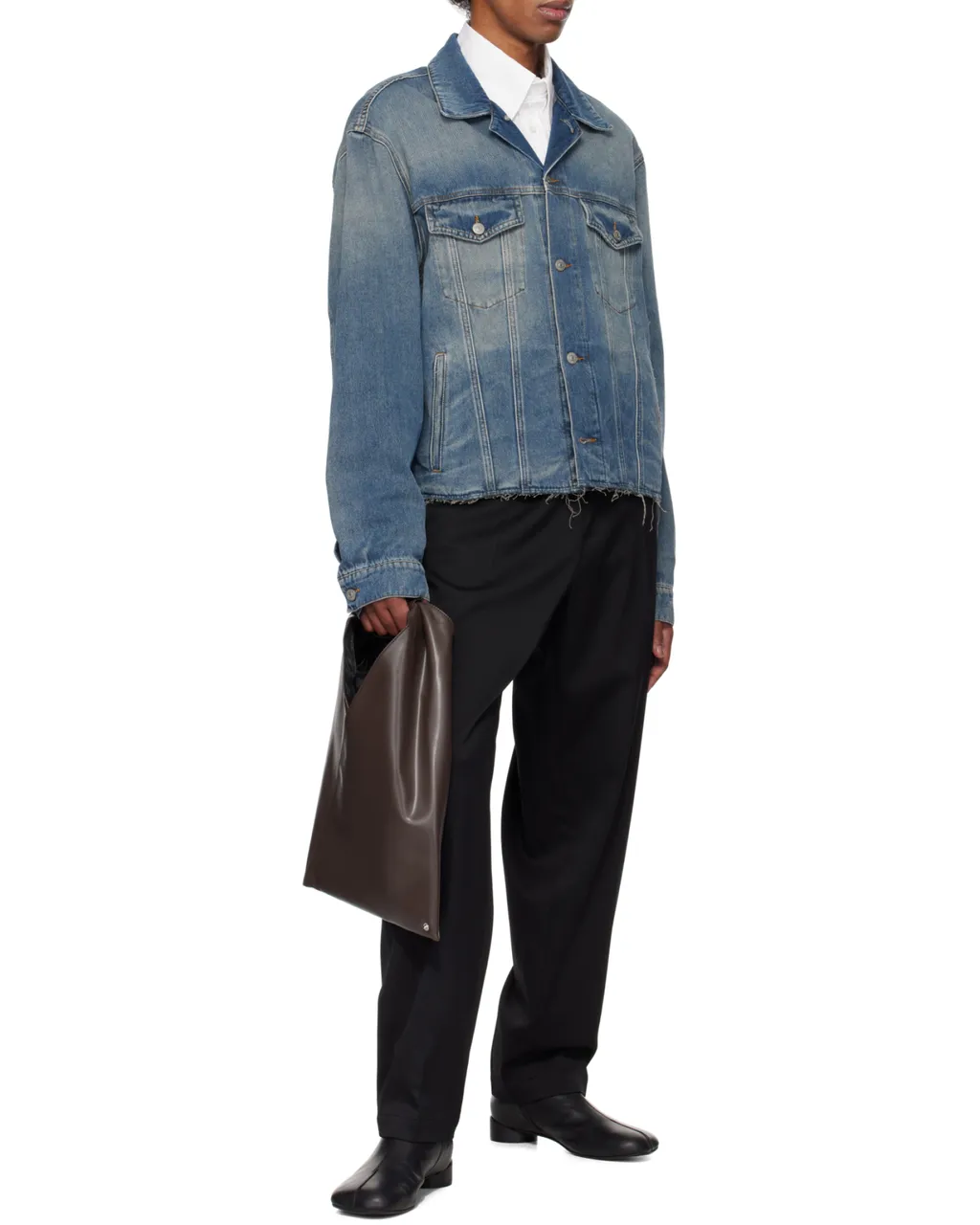 Straight Hem Denim Jacket