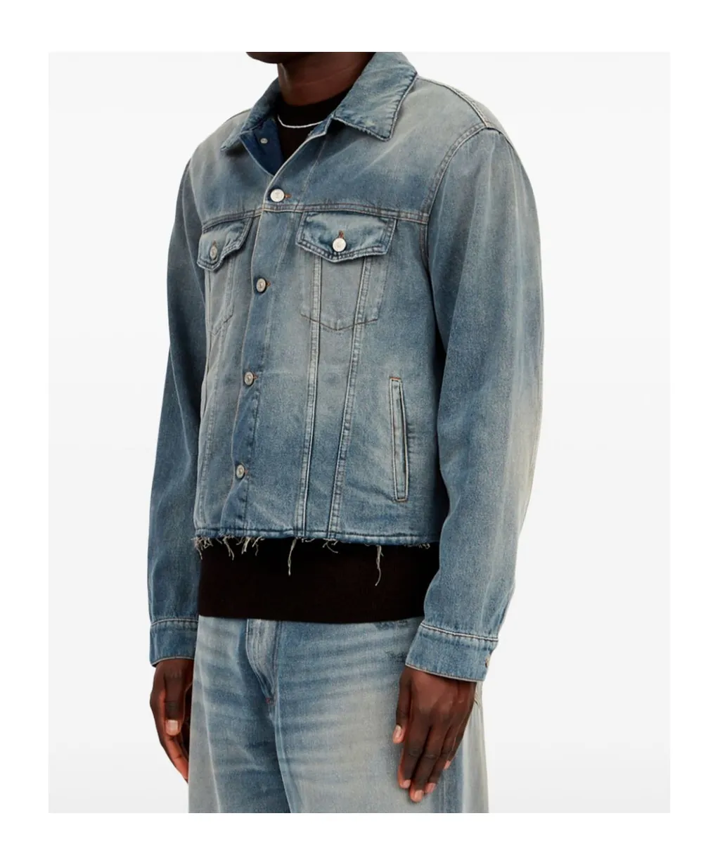 Straight Hem Denim Jacket
