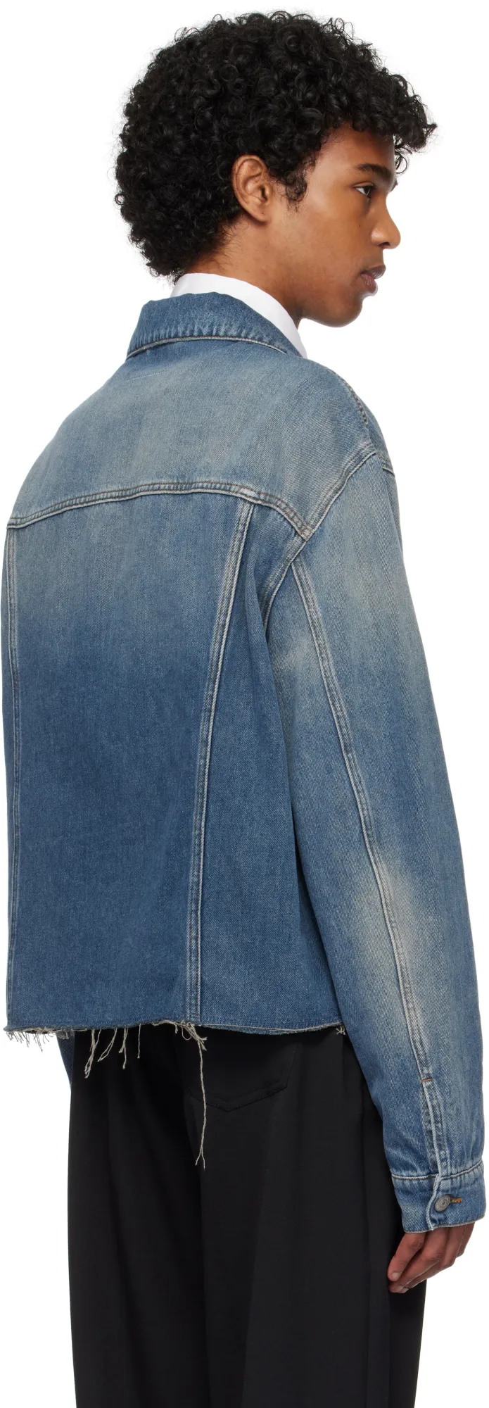 Straight Hem Denim Jacket