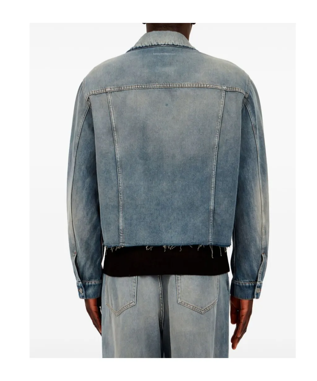 Straight Hem Denim Jacket