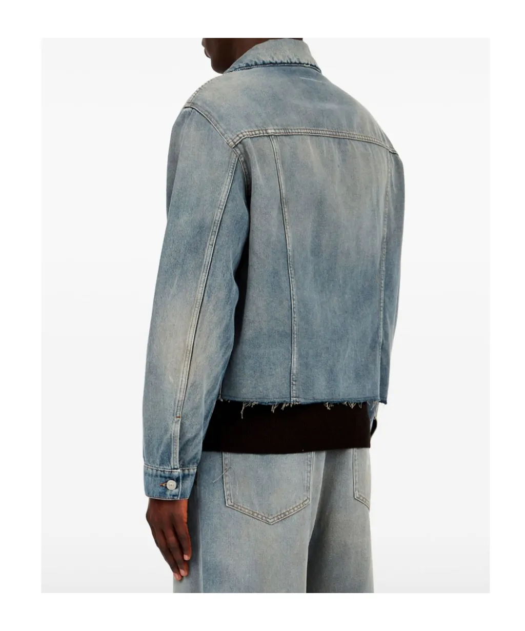 Straight Hem Denim Jacket
