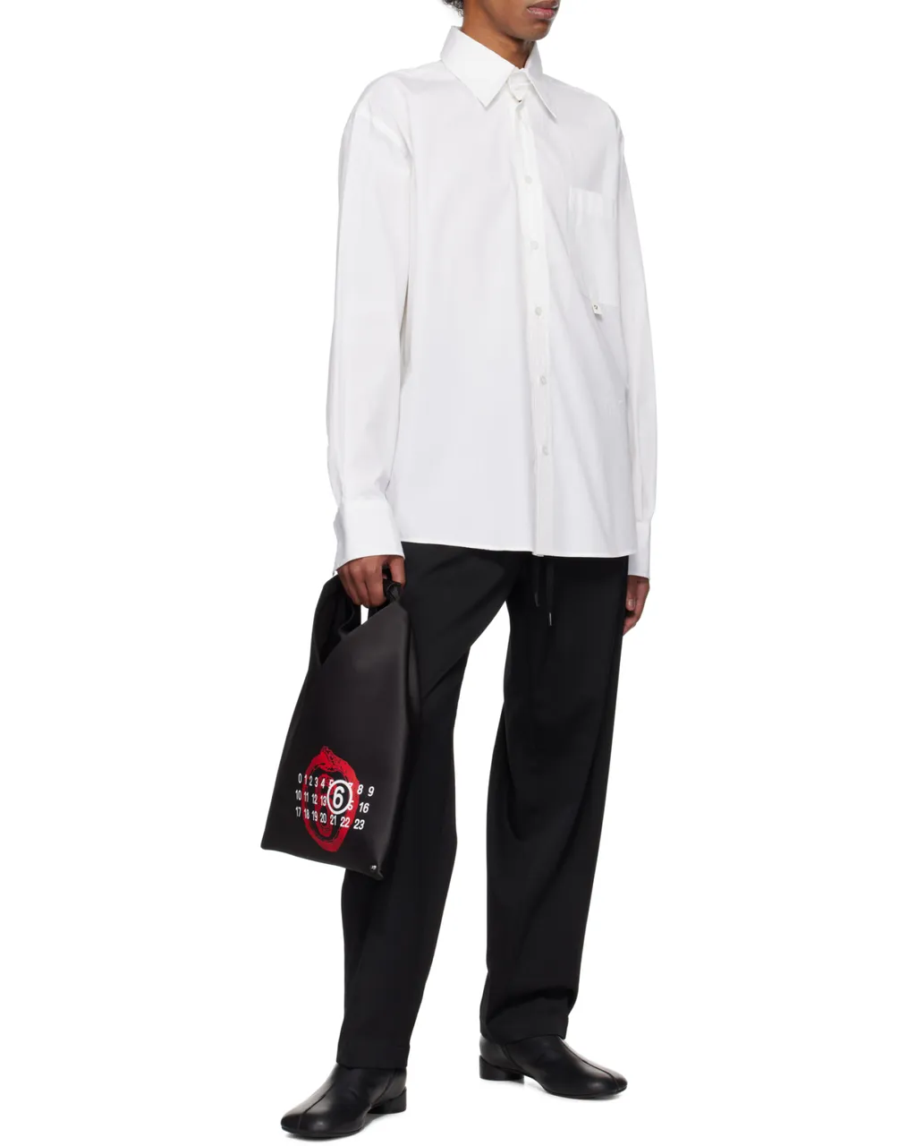 Detachable-Collar Long Sleeved Shirt
