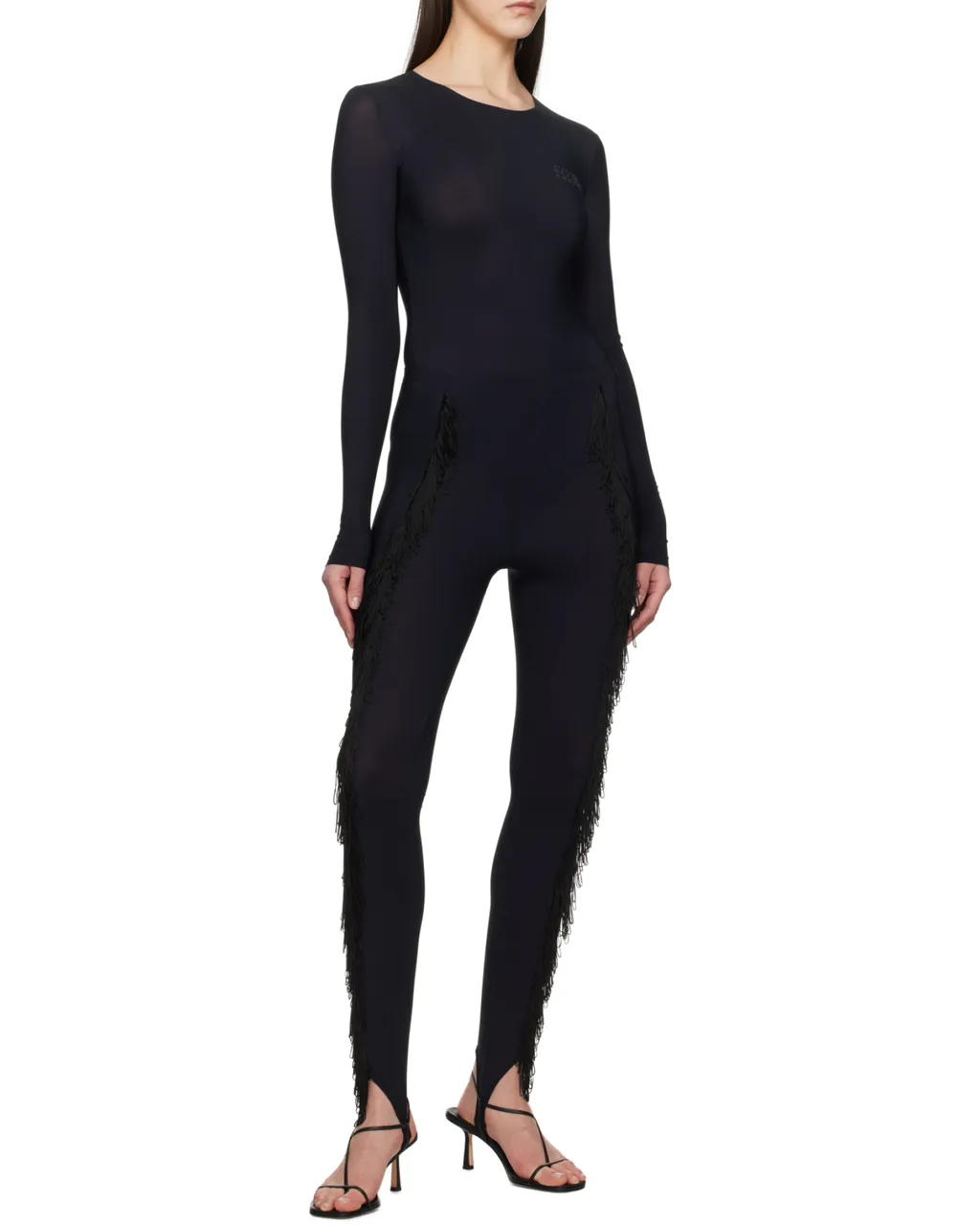 Crewneck Long-Sleeved Jumpsuit