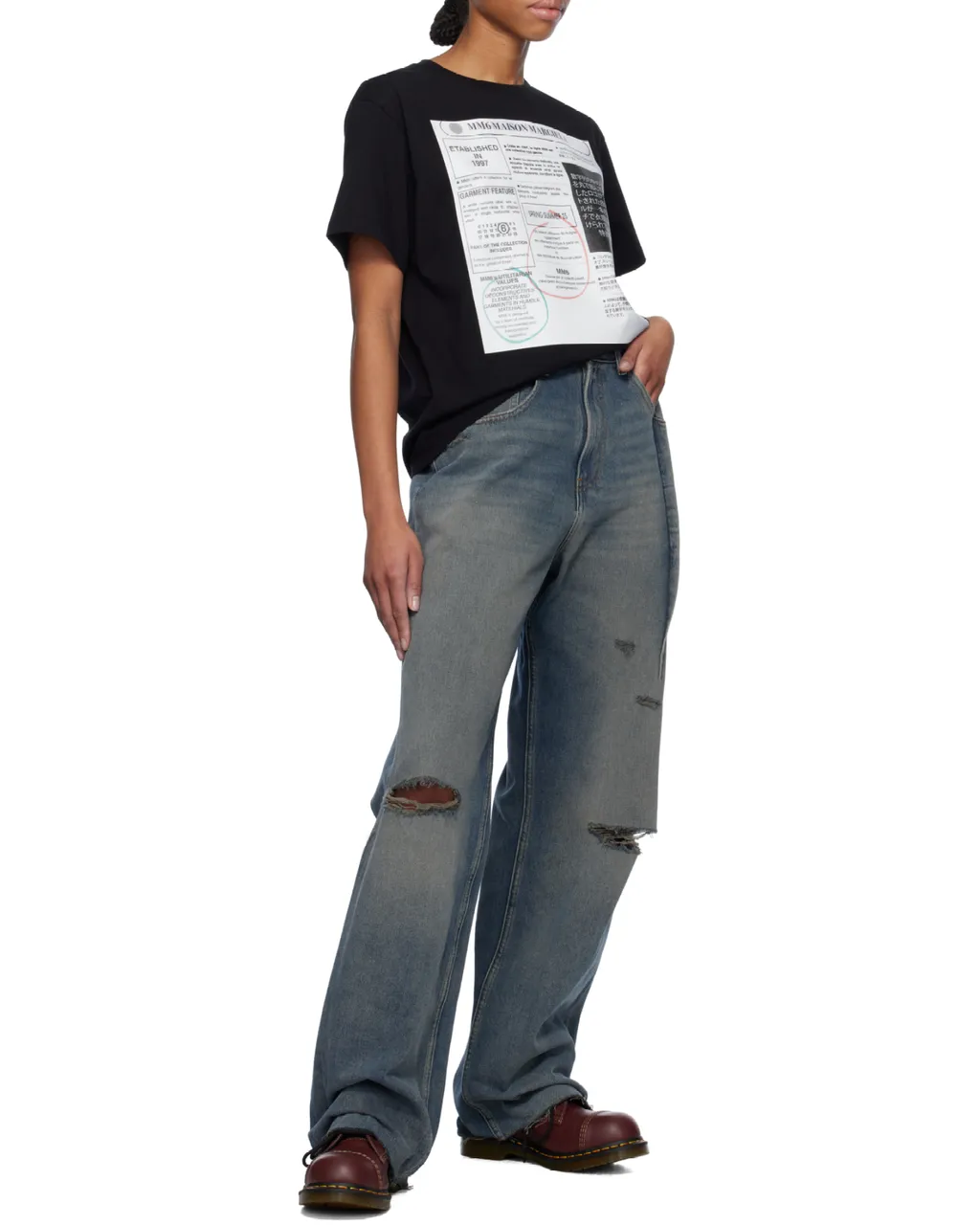 Newspaper Print T-Shirt