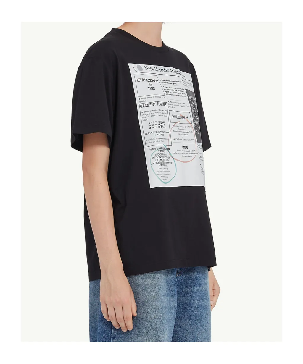 Newspaper Print T-Shirt