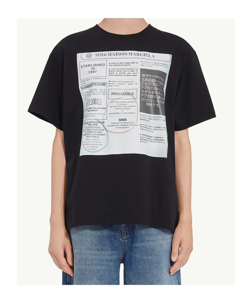 Newspaper Print T-Shirt