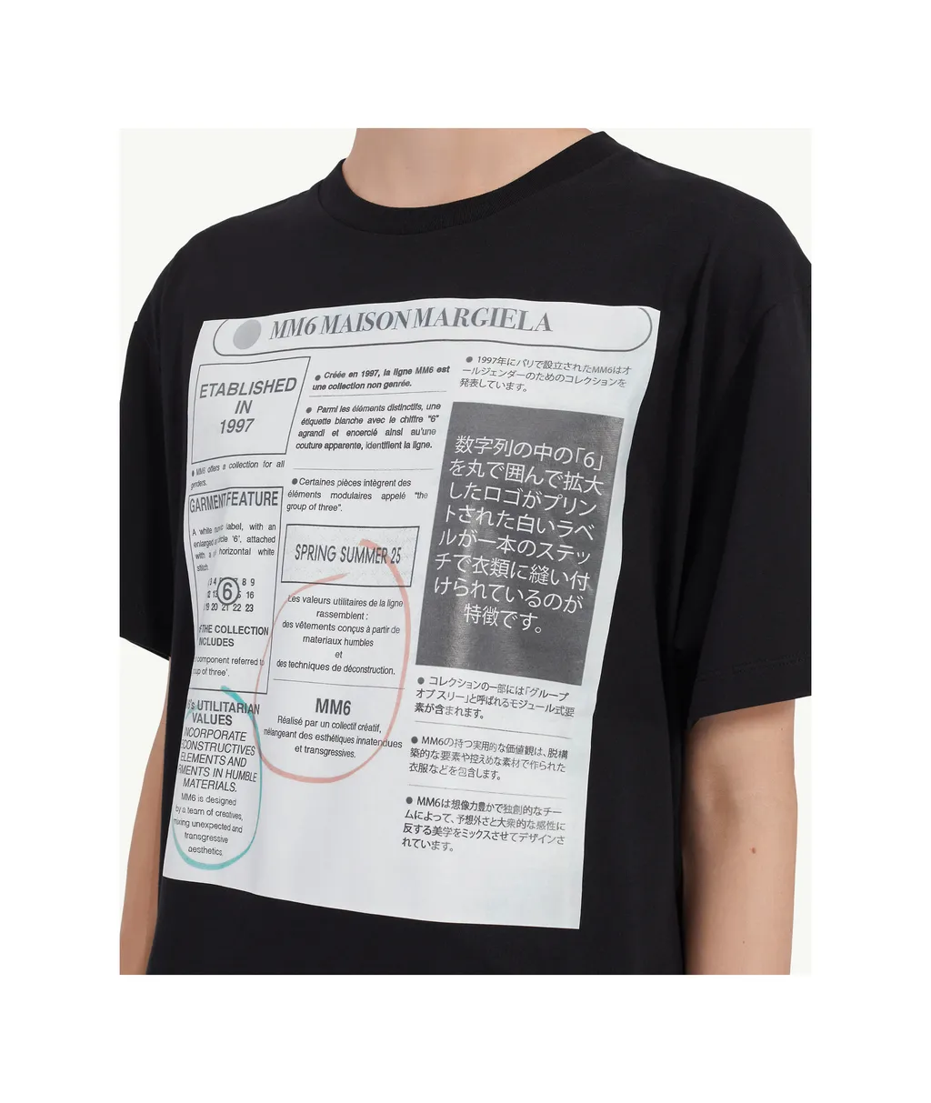 Newspaper Print T-Shirt