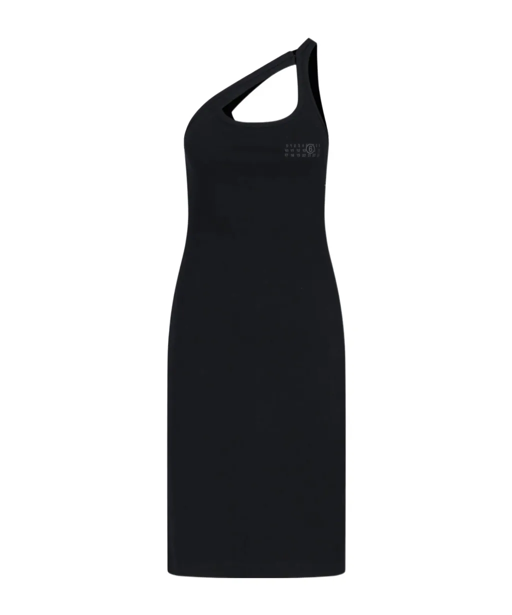 Ribbed Slit Dress