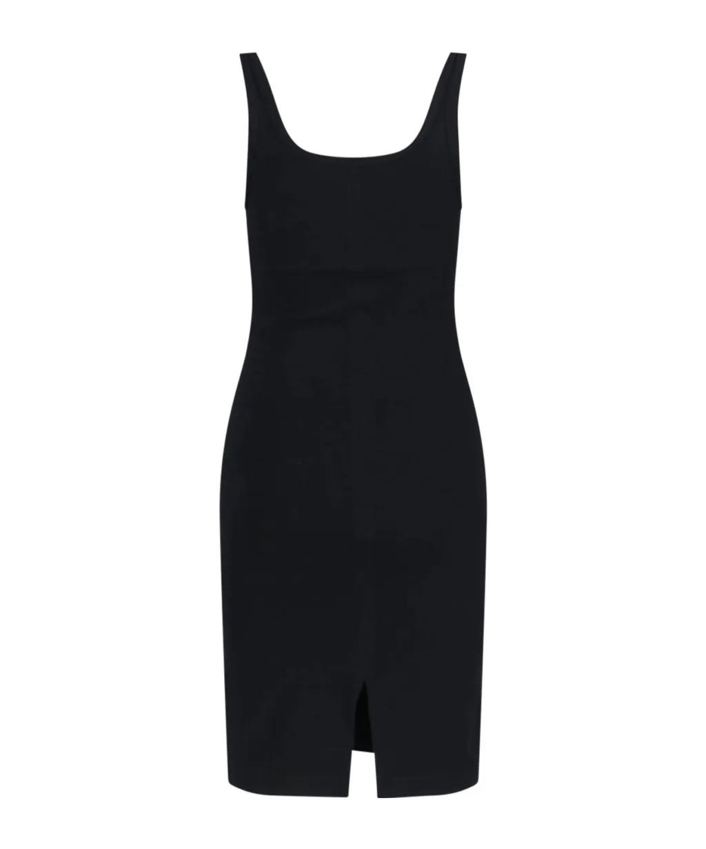 Ribbed Slit Dress