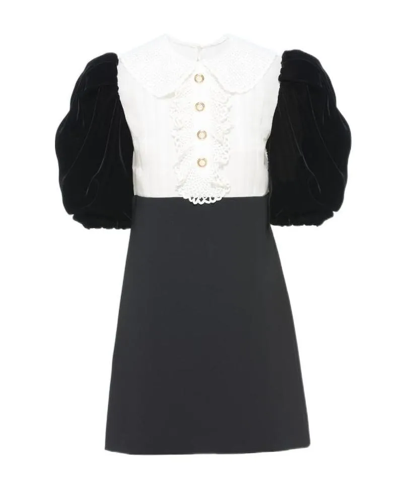Puff Sleeve Mini Dress