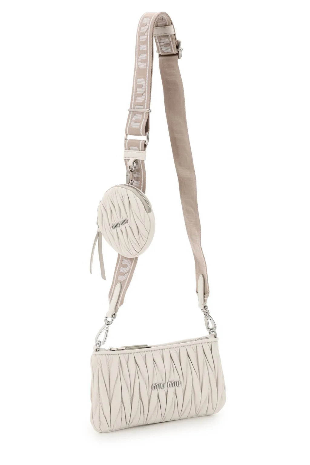 Quilted Matelassé Clutch Bag