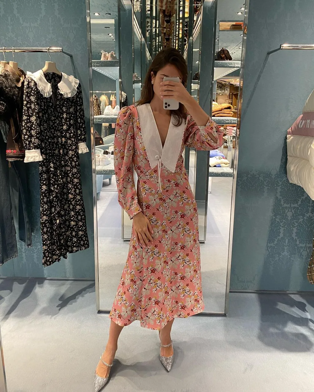 Floral Printed Midi Dress