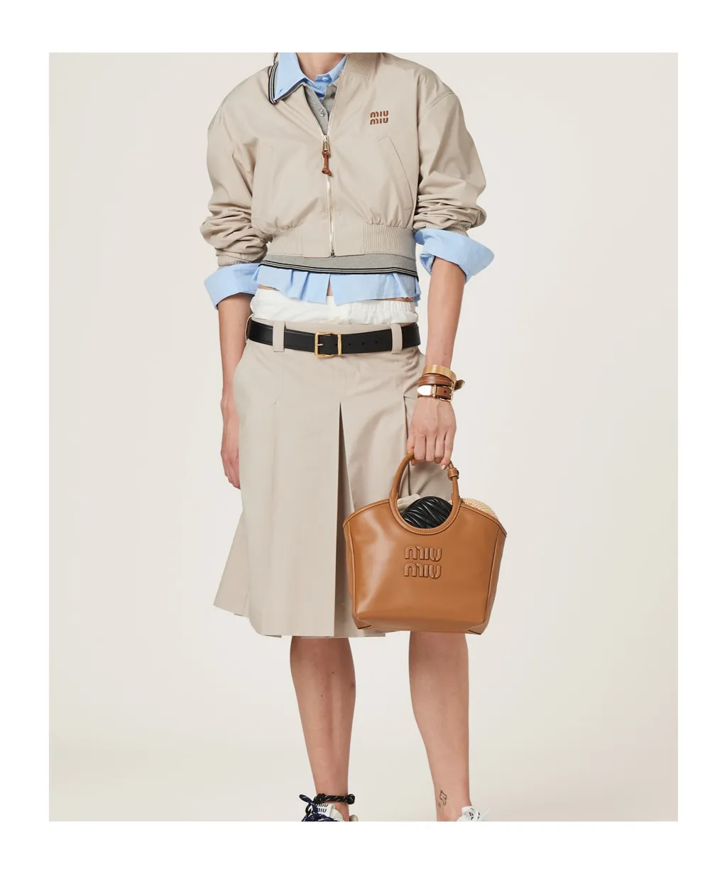 Miu Miu Pleated Midi Skirt