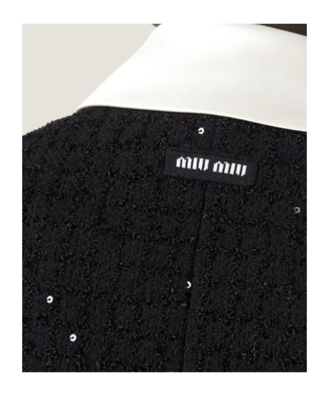 Short-Sleeved Buttoned Cardigan