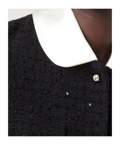 Short-Sleeved Buttoned Cardigan