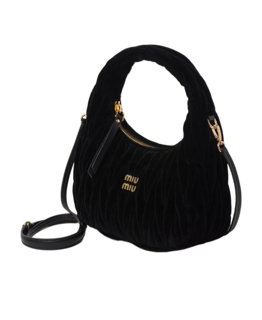 Wander Matelassé Zip-Up Shoulder Bag