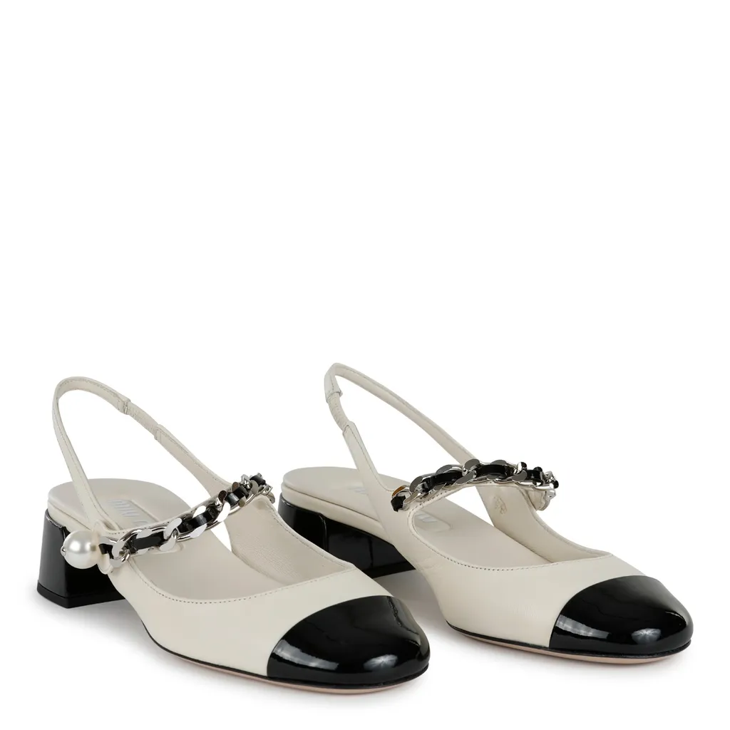 Two-Toned Chain-Linked Pumps