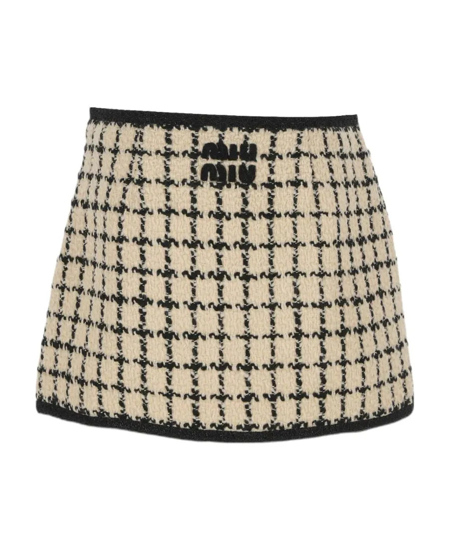 Check Patterned Mini Skirt