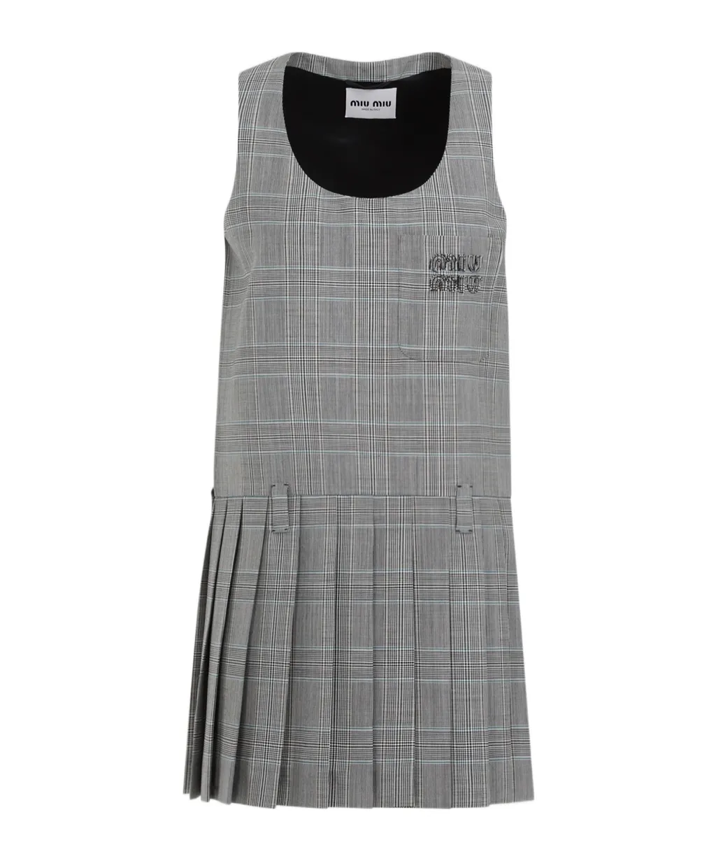 Prince Of Wales Checked Mini-Dress