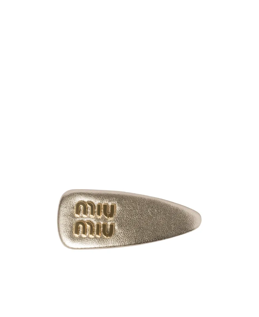 Nappa Leather Hair Clip