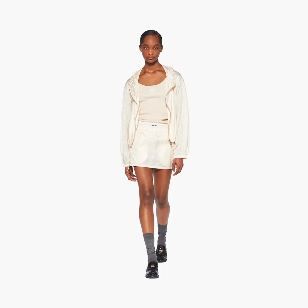 Elastic Waist Mini Skirt
