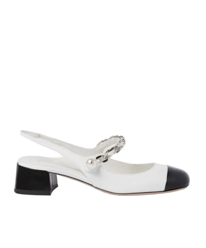 Two-Toned Chain-Linked Pumps