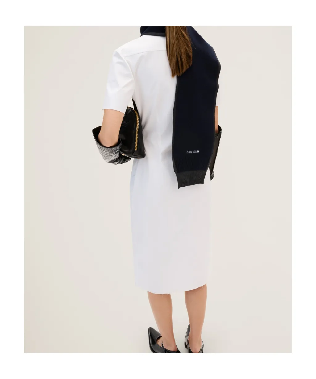 Poplin And Jersey Dress