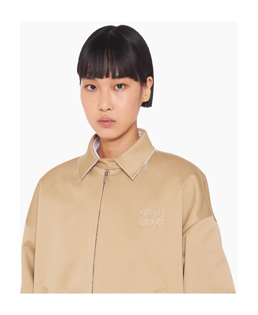 Oversized Chino Blouson Jacket