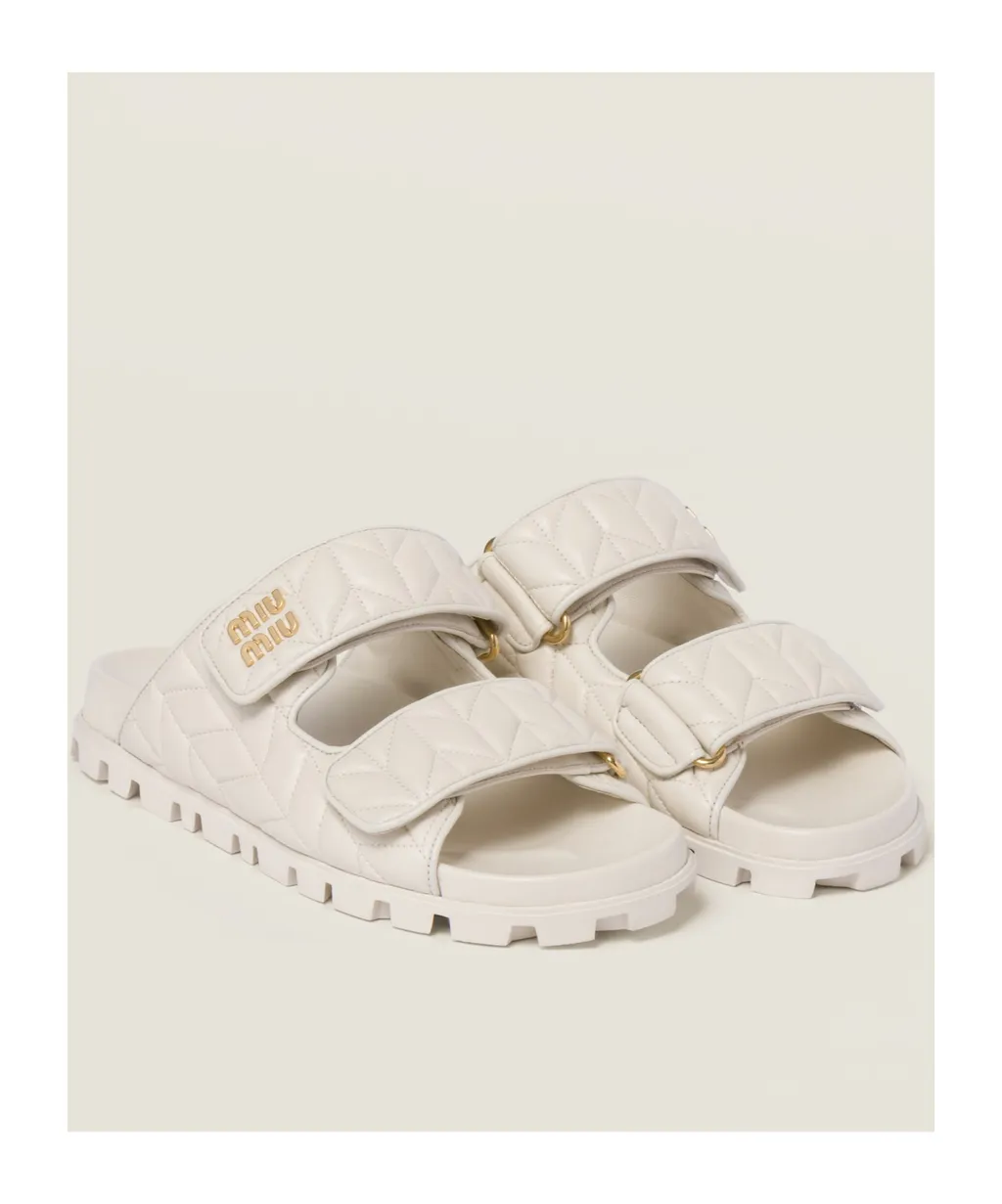 Quilted Slip-On Sandals