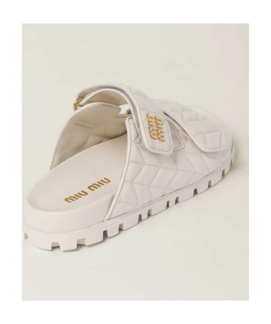 Quilted Slip-On Sandals