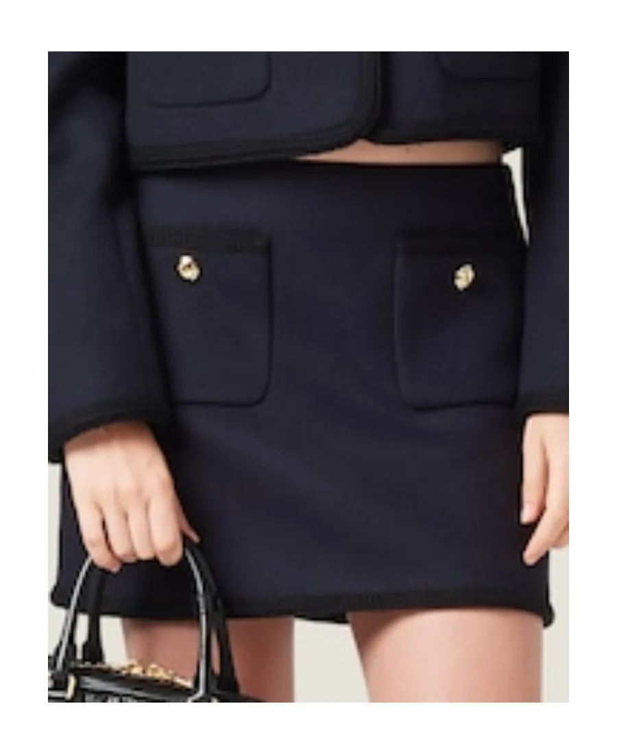 Zipped Mini Skirt