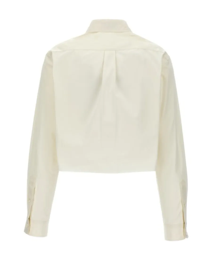 Button-Up Cropped Shirt