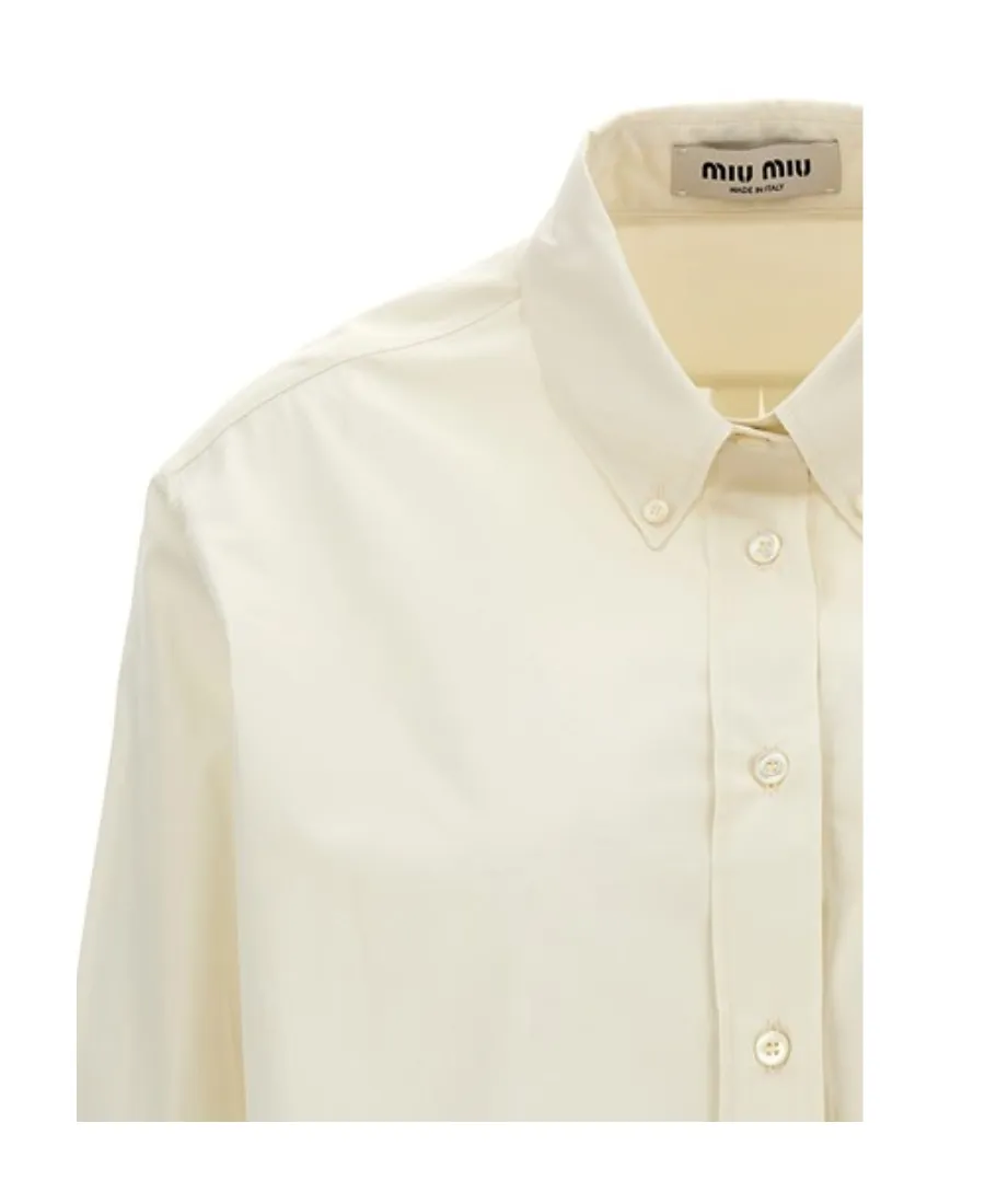 Button-Up Cropped Shirt