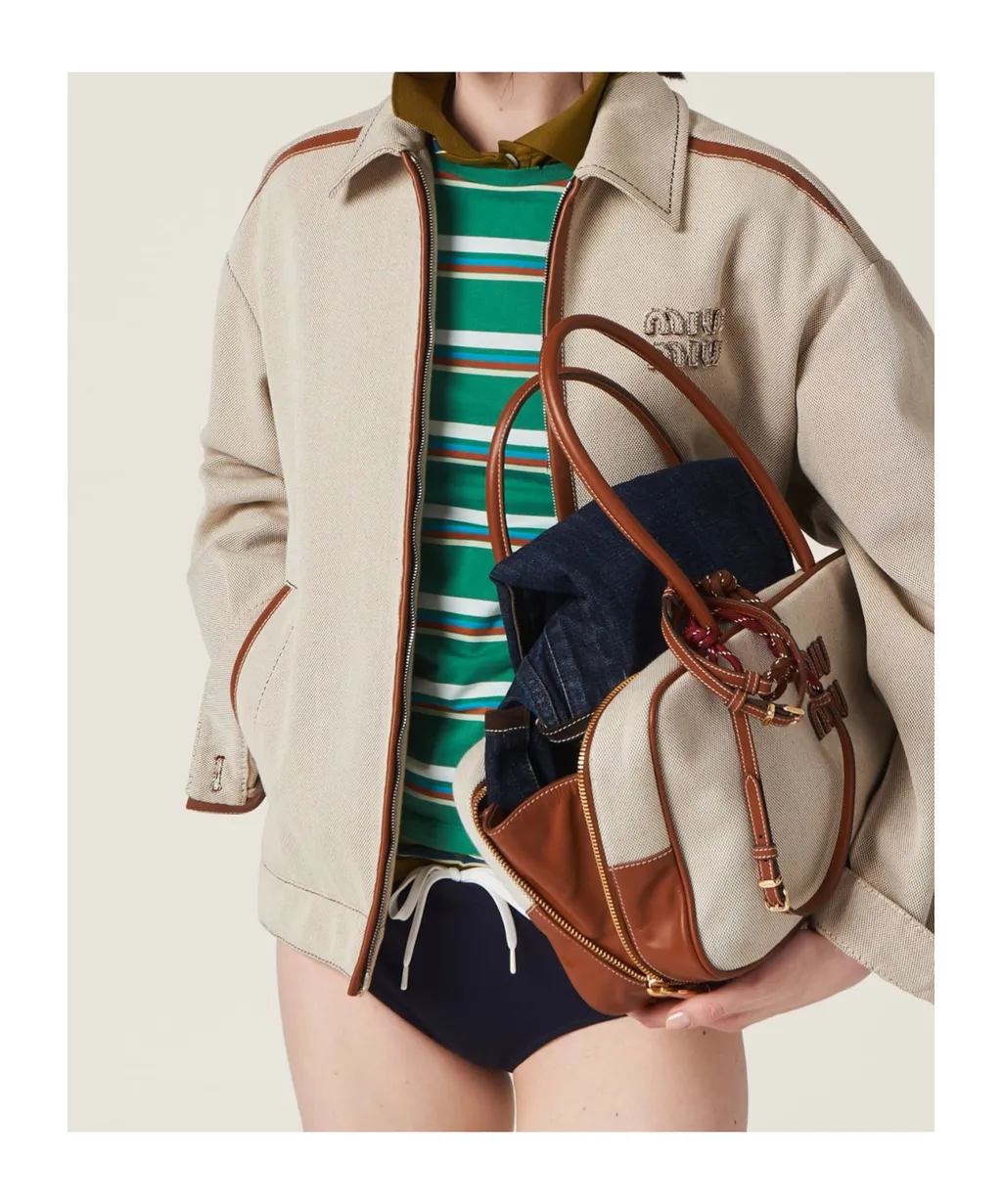 Jacquard Canvas Blouson Jacket