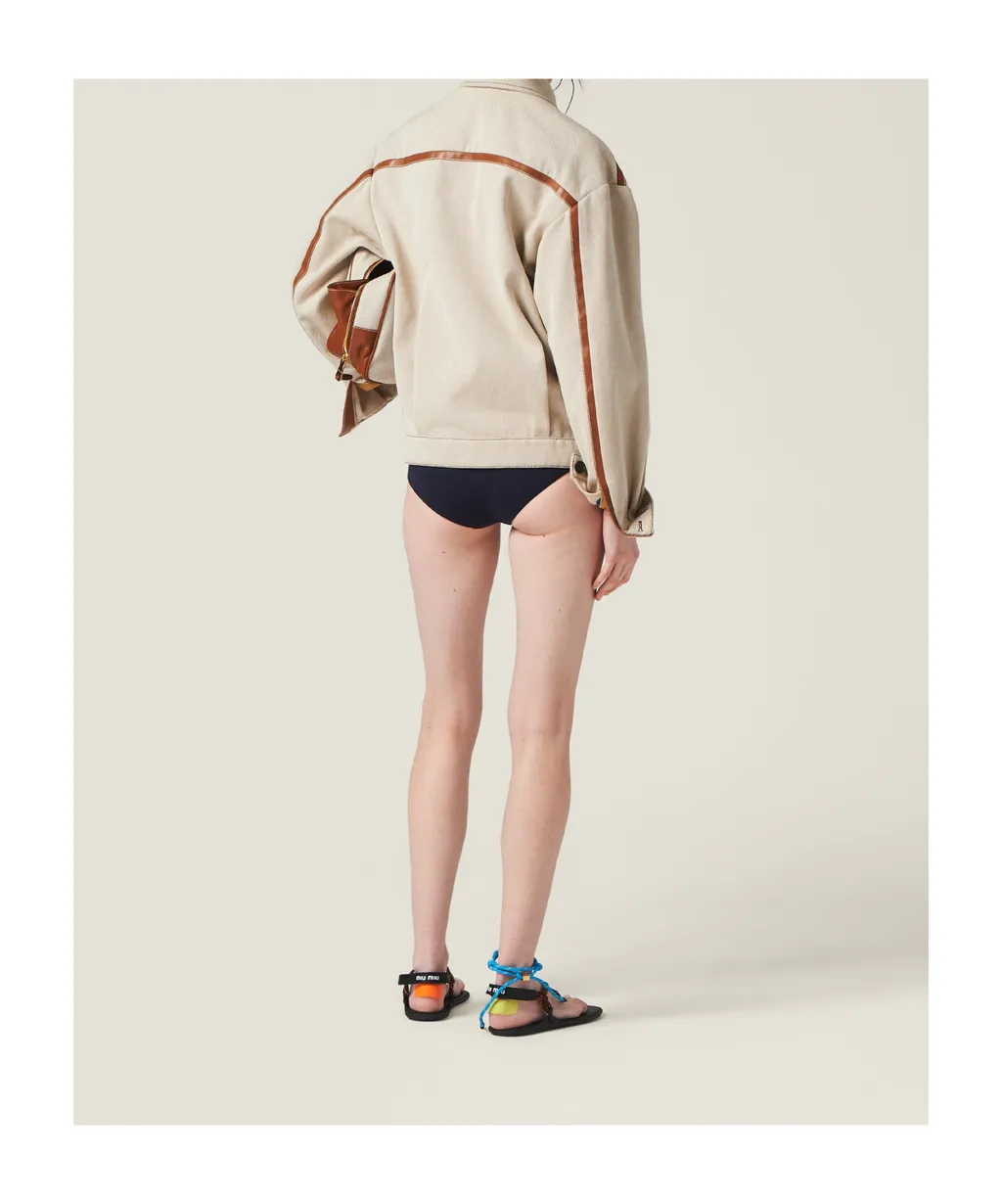 Jacquard Canvas Blouson Jacket
