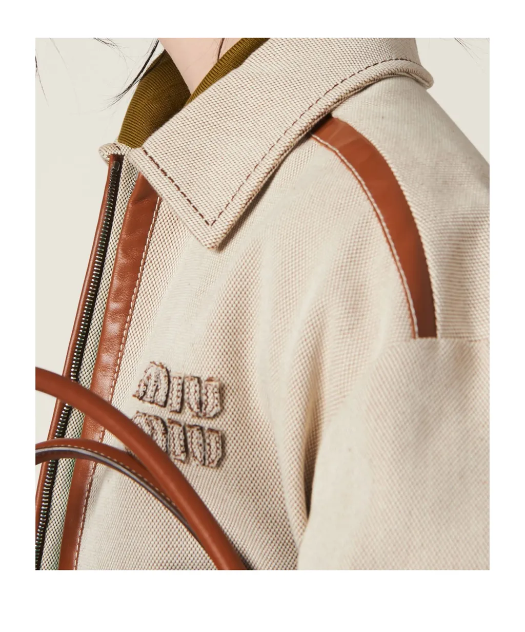 Jacquard Canvas Blouson Jacket