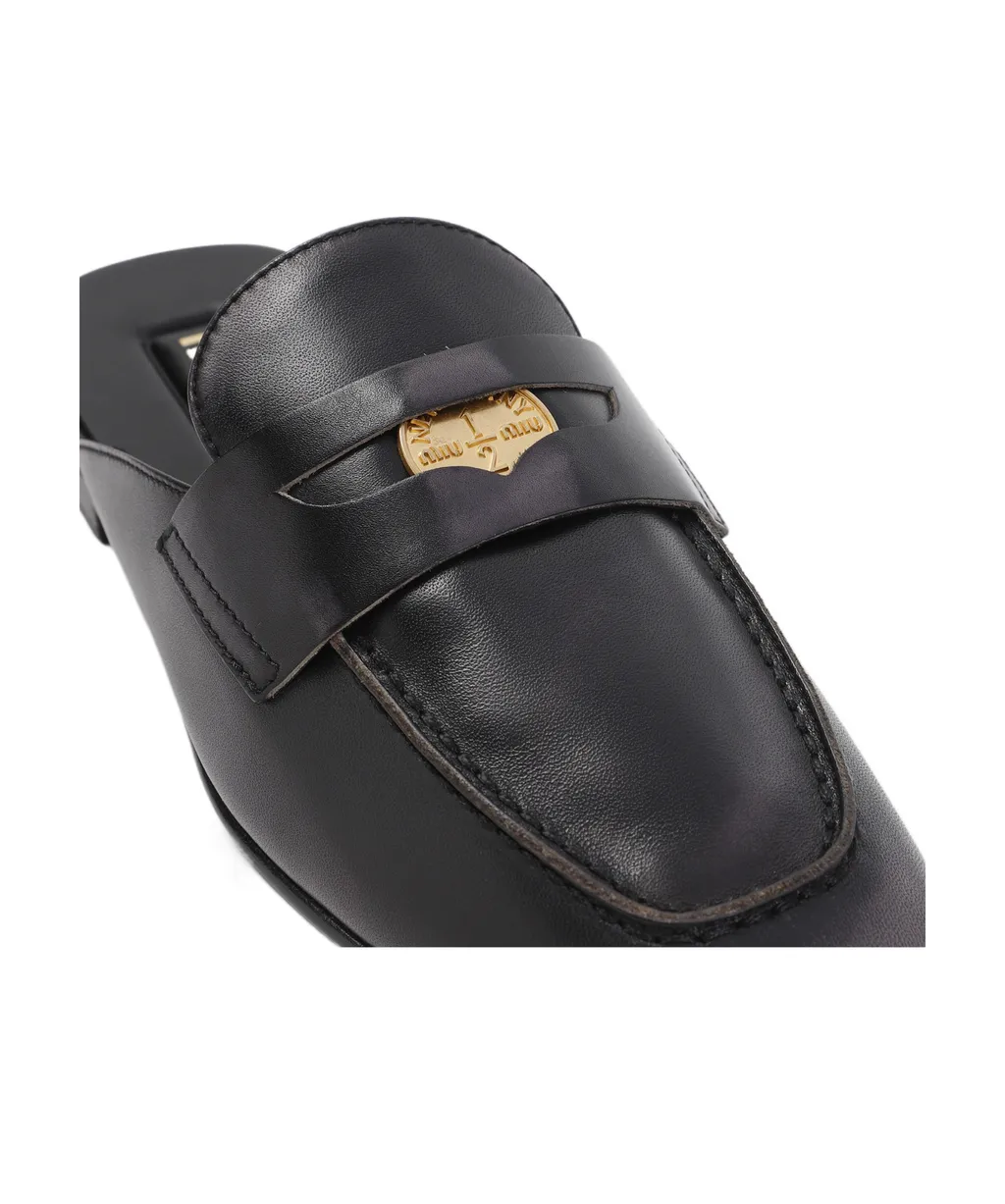 Bleached Leather Loafers