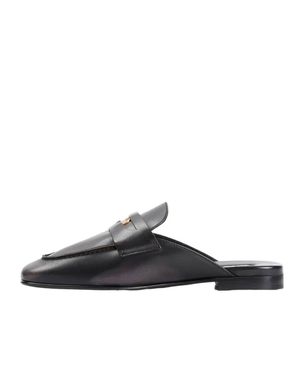 Bleached Leather Loafers