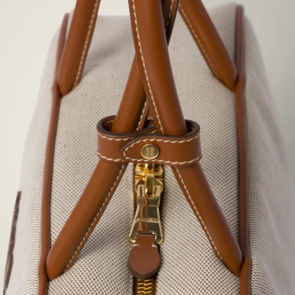Beau Canvas And Leather Bag