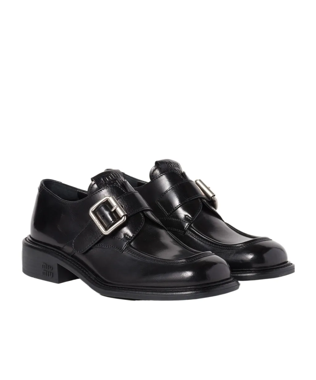 Leather Shoes With Buckle