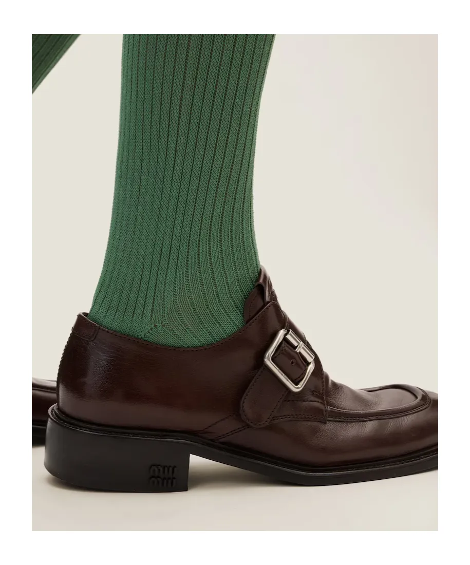 Leather Shoes With Buckle